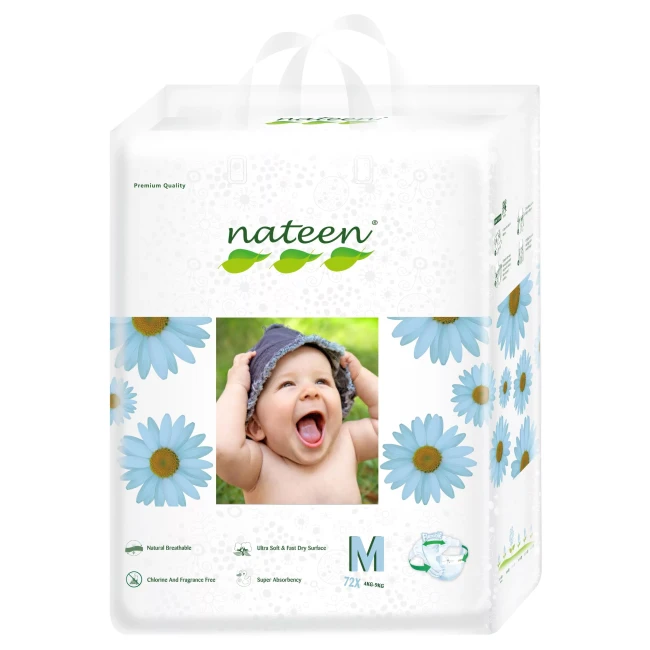 Scutece ecofriendly Nateen Nr.3 6-11 kg 20 buc.